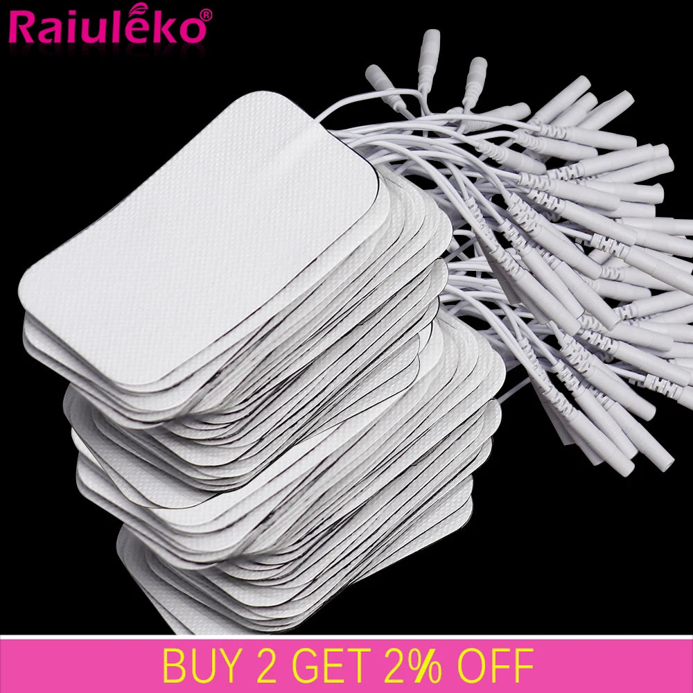 TENS EMS Electrode Pads Gel Replacement Patches, Multiple Sizes & Quantities (20-100pcs)
