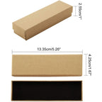 24 Pcs Cardboard Jewelry Boxes 3.54×3.54x1.18 Square Cardboard Box Paper Kraft Paper Gift Packaging Box for Christmas