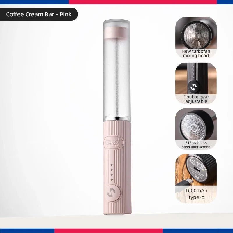 Bincoo Milk Foamer Coffee Whisk Mixer Electric Blender Egg Beater Mini Frother Handle Stirrer Cappuccino Maker Cooking Tools
