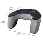 Reading Pillow for Gaming,Lap Desk & Arm Rest with Cup & Phone Holder,Laptop Support, Large Pockets,Comfortable for Work,Gaming
