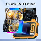 FUERS 1/5/10/20/30M Single/Dual Lens Endoscope Camera 1080P Semi-Rigid Snake Camera Sewer Cable 2600mAh Battery for Pipeline