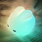 LED Night light Cute duck Cartoon animals Silicone lamp for children kid Touch Sensor Timing USB Rechargeable for birthday gifts