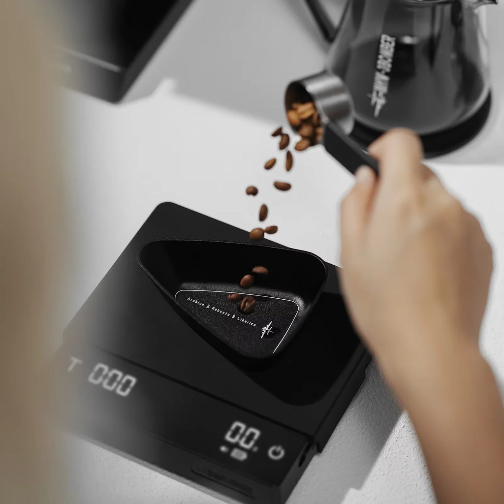 MHW-3BOMBER BeanBoat Coffee Bean Dosing Cup Aluminum Alloy Coffee Dosing Tray Coffee Bar Accessories For Coffee Enthusiast
