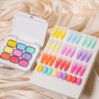 1-9Colors Candy Oil Painting 3D Sculpture Creative DIY Gel Soak Off Gel Nail Modeling Gel Carving Nail Texture Glue Soild