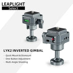 LEAPLIGHT Inverted Gimbal Tripod Adapter Base with 1/4" & Arca, 360° Rotating Ball Head