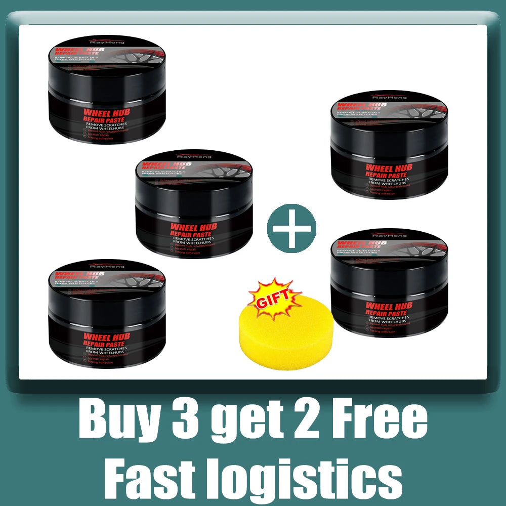 Car Wheel Rim Scratch Repair Paste, Aluminum Alloy Rim Touch-Up Paint, 1 Bottle