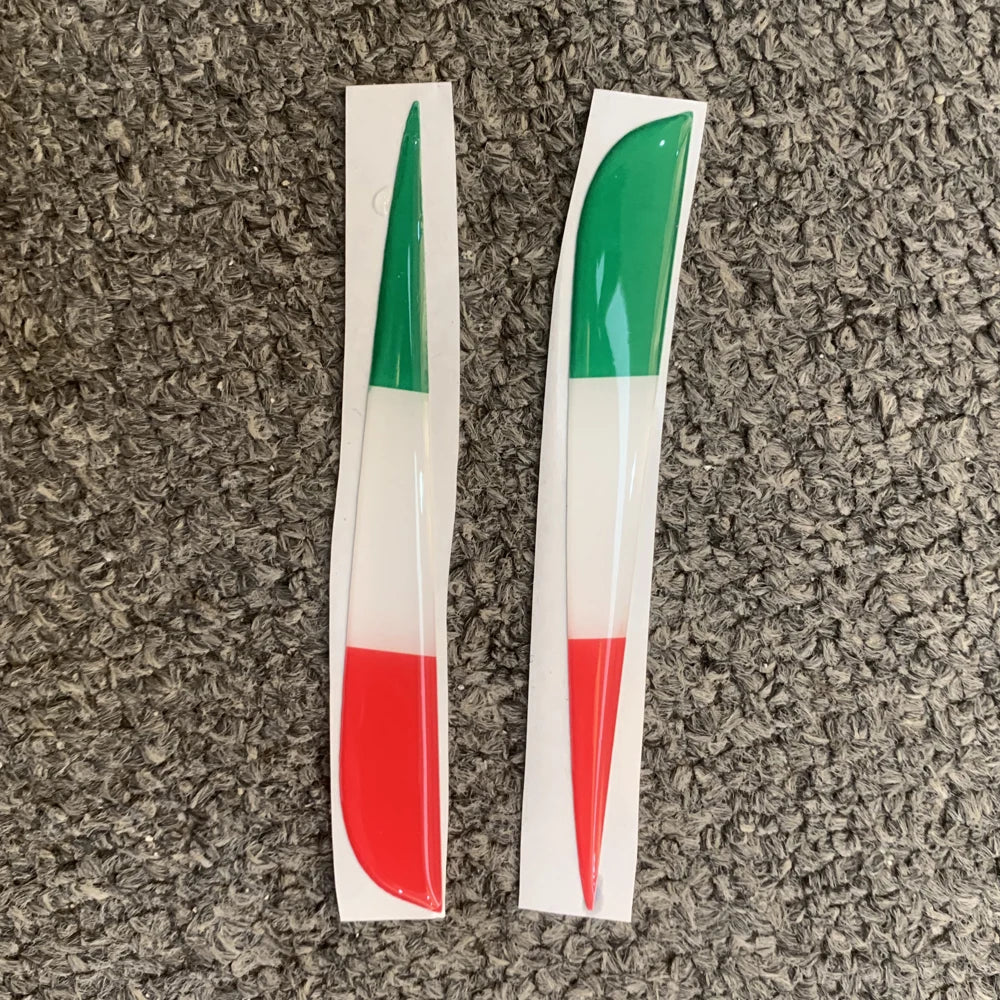 For DUCATI Streetfighter V4 V4S V4SP Italian Tricolor Flags for Wings 3D Winglet Flank Sticker Decal