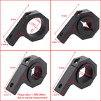 Off-Road LED Light Bar Mounting Bracket Kit for 1"/1.5"/1.75"/2" Universal Aluminum ATV UTV Motorcycle Truck Whip Light Mount