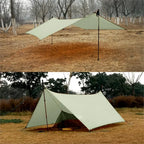 450g 20D Two-Sided Silicone Coated Nylon Tarp Ultralight Sun Shelter Beach Tent Pergola Awning Canopy Rainfly Camping Sunshelter
