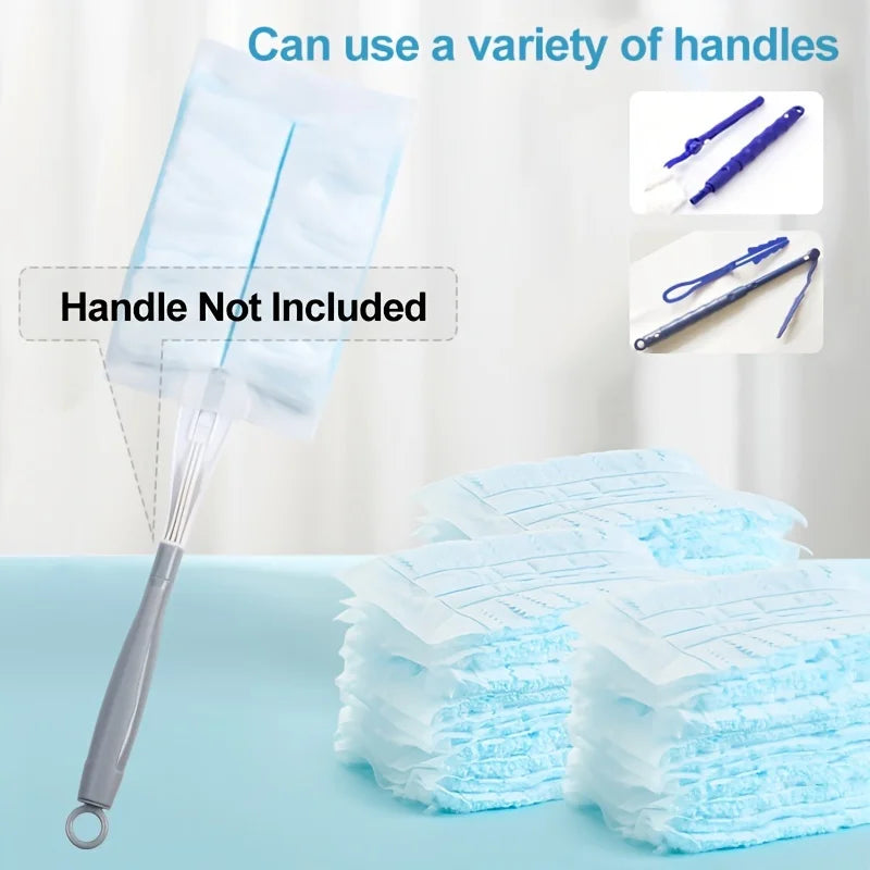 20/100pcs Disposable Duster Refills Handle Not Included Electrostatic Duster Cloths Effortless Dust Removal For Furniture Blinds