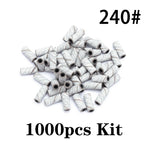 1000pcs 3mm Mini Zebra Nail Sanding Bands Electric Machine Nail Drill Bit UV Gel Acrylic Polish Remover For Nails Accessory Tool