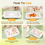 DIY Ice Cream Maker Yogurt Maker Machine Child's Homemade Cream Sorbet Gelato,Household Rolled Ice Cream Maker With 2 Spatulas