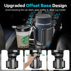 2-in-1 Universal Car Cup Phone Holder  Adjustable Long Arm with 360° Rotation Fits All Smartphones Perfect for Cars & SUVs