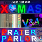 1PC Smart LED Letter Light - DIY RGB Marquee App Control Music Sync Indoor Sign Game Holiday Party Wedding Graduation Season A-Z