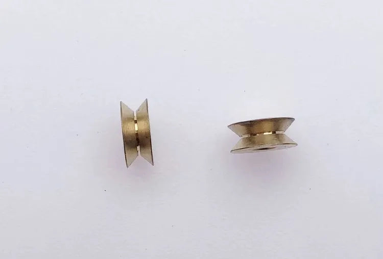 10Pieces/Lot 2mm*8mm*3mm Copper Head Small Motor Shaft Pulley Wheel