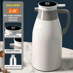 Kitchen Thermal Kettle Household Digital Display Coffee,1/1.3/2L Thermos Glass Liner Vacuum Flasks Large Capacity Water Bottle