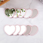 10pcs Heart Shaped Mini Mirrors Pink Party Favor Guest Gifts Wedding Birthday Decor