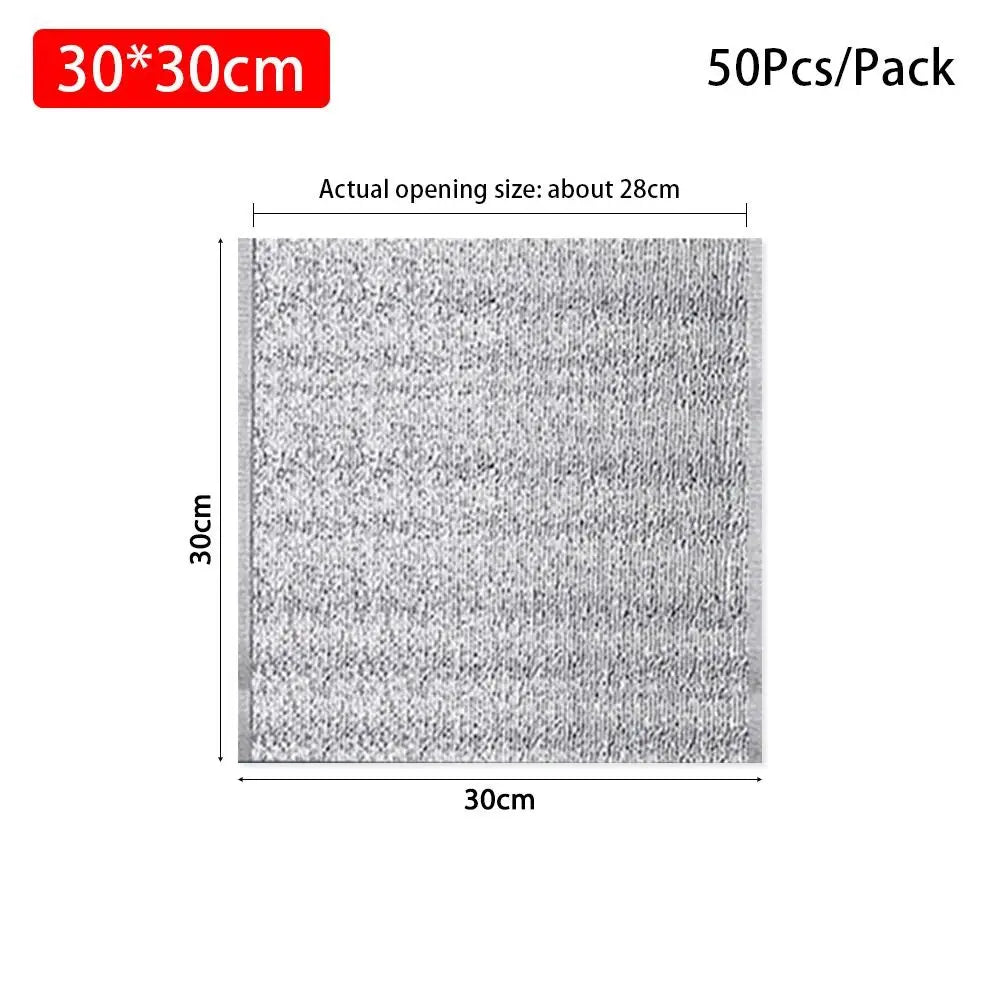 Aluminum Foil Thermal Insulated Food Delivery Bags 50pcs Pearl Cotton Liner, Multiple Sizes