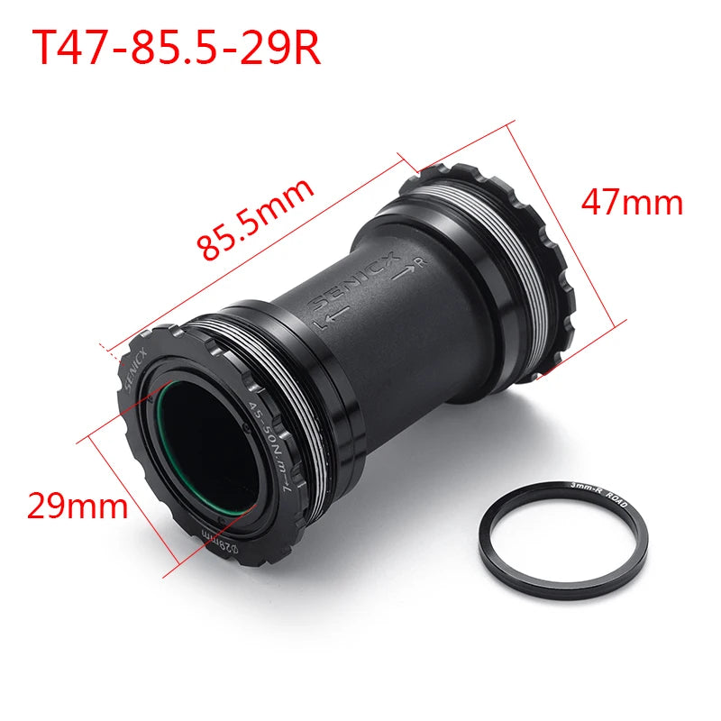 Upgrade Your Ride: SENICX T47 Bottom Bracket for MTB & Road Cranks