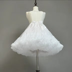 Women Flower Style Lolita Petticoats Crinoline Inner Bustle Cosplay Tutu Puffy Cancan Skirt Under Wedding Dresses