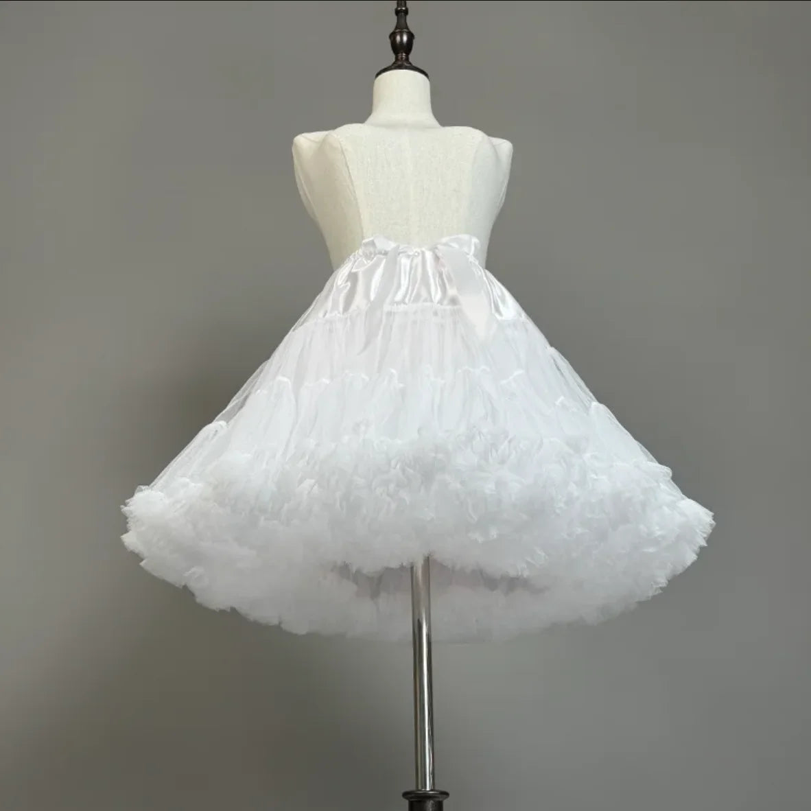 Women Flower Style Lolita Petticoats Crinoline Inner Bustle Cosplay Tutu Puffy Cancan Skirt Under Wedding Dresses