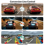 Universal Car Rear View Backup Camera 170° Fisheye Night Vision Waterproof 12V AHD/CVBS