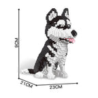 Knew Built Four styles of expressive micro particle mini cat building blocks, orange and cow models, favored by pet enthusiasts