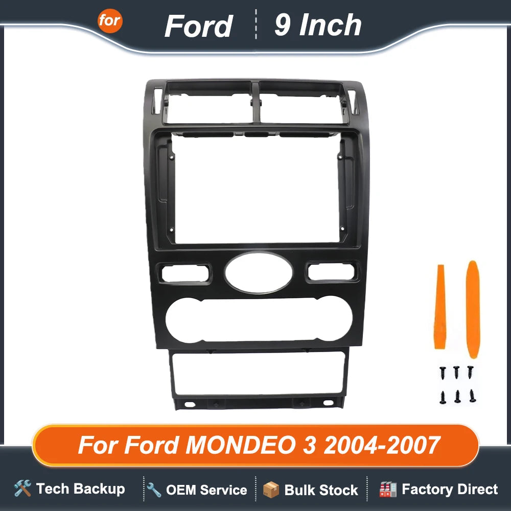 9 Inch For Ford MONDEO 3 2004-2007 Car Radio Android MP5 Player Stereo Casing Frame 2 Din Head Unit Fascia  Dash Board Cover