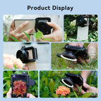 APEXEL 10-20X Zoom Macro Lens HD Micro Phone Camera Lenses with LED Fill Light for iPhone Samsung all Smartphones Eyelash Macro