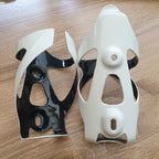 Carbon Fiber Bicycle Water Bottle Cage Holder, One-Piece High Strength, Glossy/Matt Black, Red, White