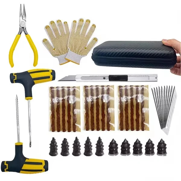 ZFOUEK Auto Tire Repair Kit Puncture Plug Tools Tyre Puncture Emergency for Universal Tire Strips Stiring Glue Repair Tool