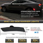 For Chevy Camaro Front Rear Side Marker Light Assemblies Turn SignalLights/Driving Lights,Replace OEM Sidemarker Lamps 2016-up