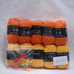 10Pcs 500g 4Ply Milk Cotton Yarn for Knitting Crochet, Wool Cotton Yarn DIY Material Pack for Hand-Knitted Sweaters, Bags, Dolls