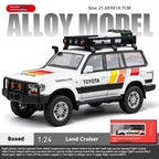 1:24 Scale LC80 Off-road Vehicle Alloy Car Model Diecast Toy Ornament Gift Souvenir Collectible