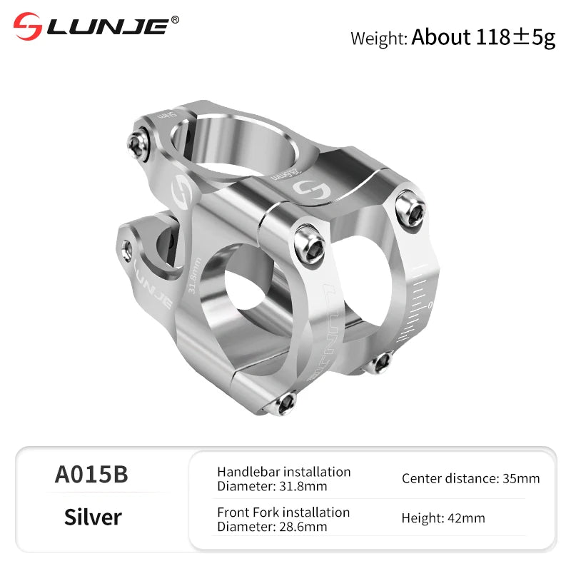 CNC MTB Stem 31.8 Ultralight Handlebar Stem 35mm Aluminum Alloy Road Mountain Bike Bridge Cycling Short Stem Bicycle Accessories