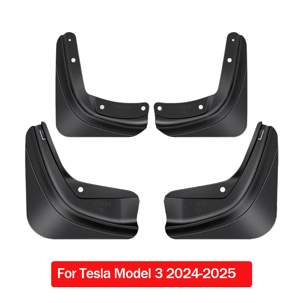 For Tesla Model Y Model 3 highland 2026 Accessories Mud Flaps Stay Clean Protect Paint Military Grade All Weather Splash Guards