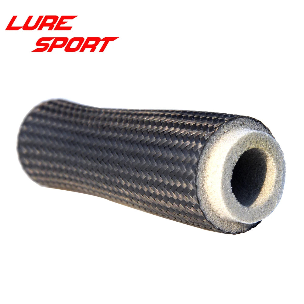 Proton 2pcs  Carbon Fiber Weaving 71mm 76mm 84mm handle Grip for Reel Seat Rod Building component Rod Repair DIY blank