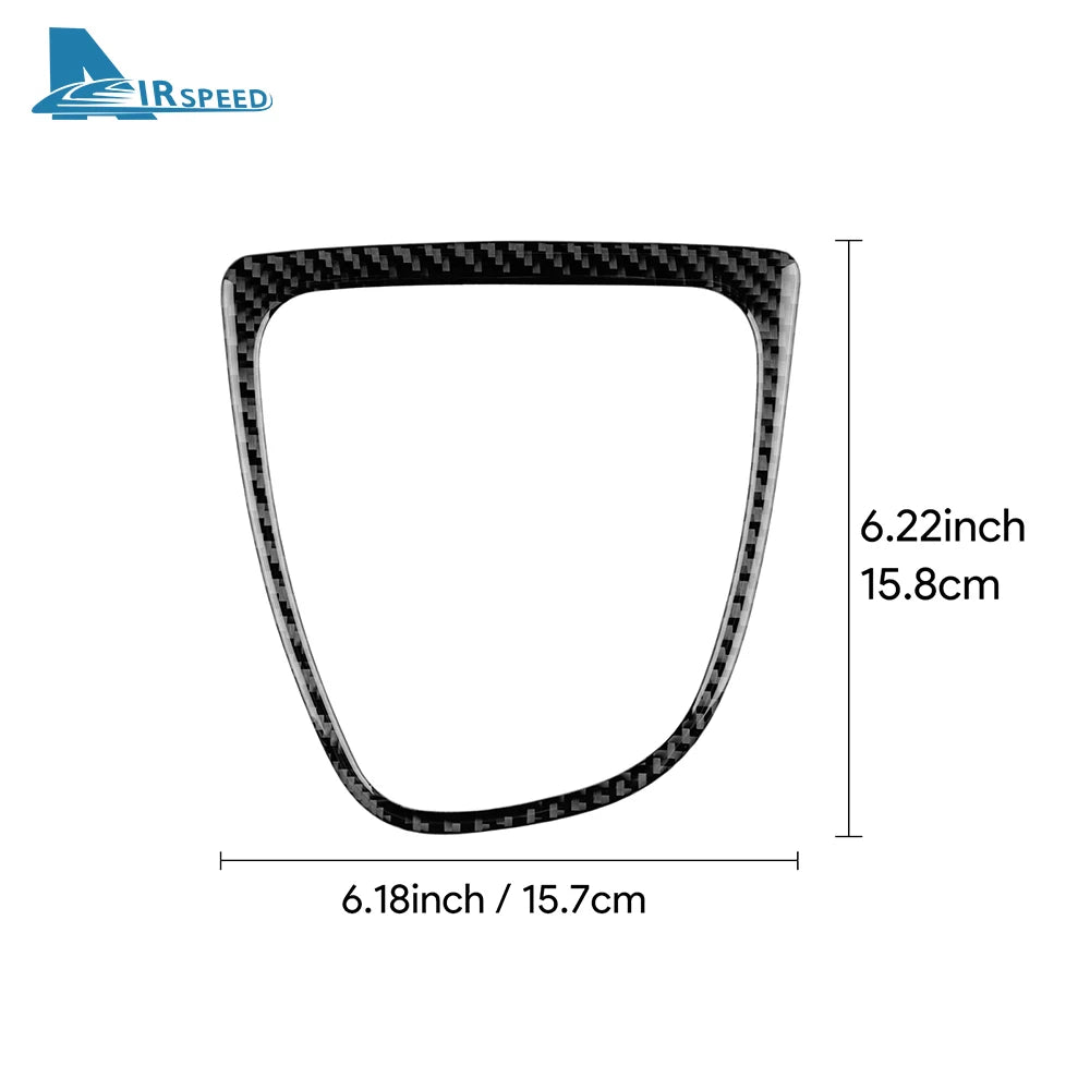 Carbon Fiber Gear Shift Frame Trim Sticker for Renault Clio 4 2013-2018 LHD/RHD