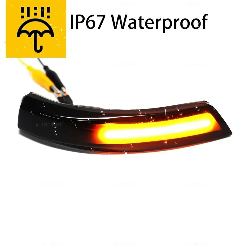 2x LED Dynamic Side Mirror Blinker Light Turn Signal Lamps for Ford Kuga Ecosport C-Max Focus MK3 Car Exterior Accessories