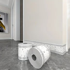 Rolled Self-Stick Baseboard Trim-Anti-Collision Waterproof Wall Waistband Sticker for Living Room Bedroom Home Decor