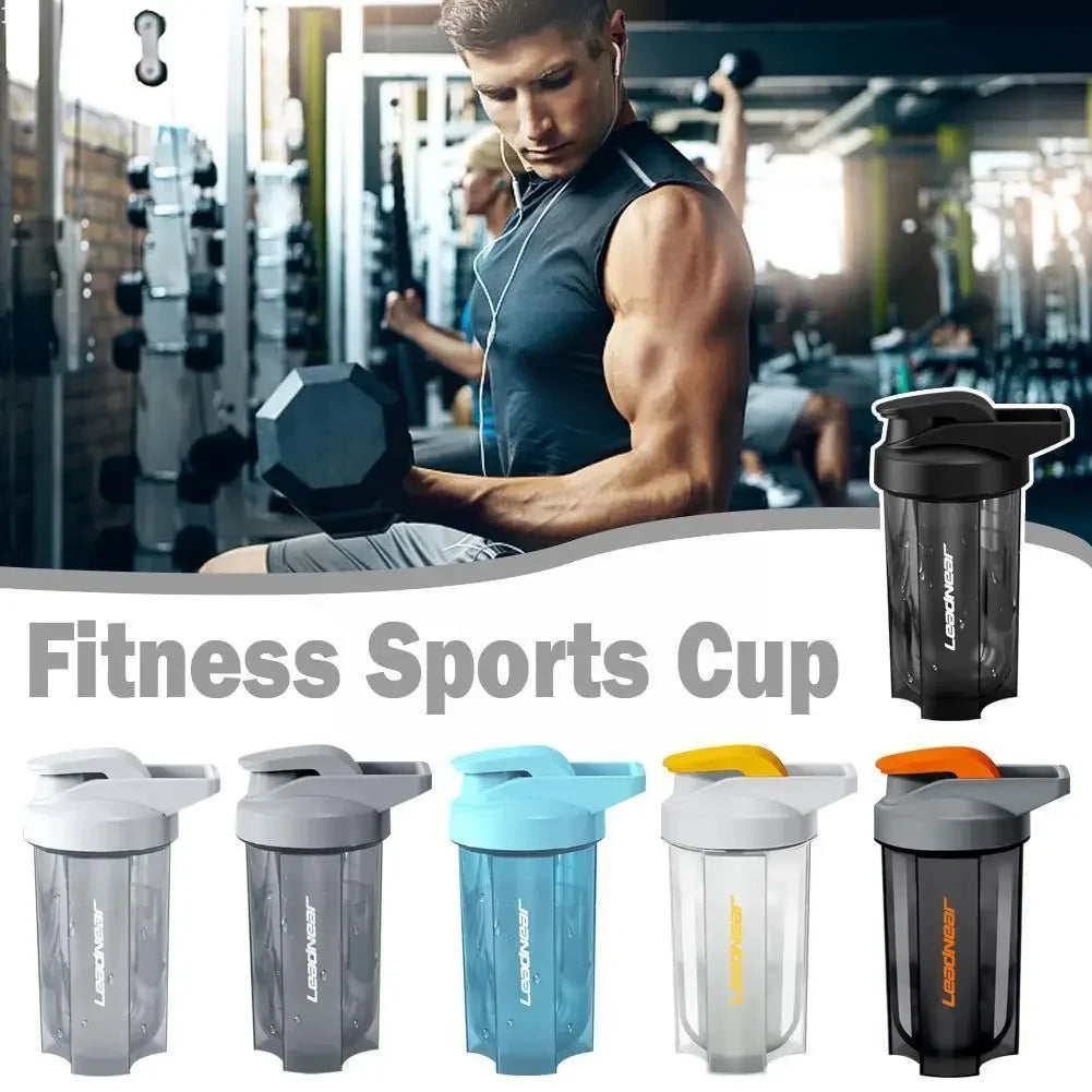 New In Portable Milk Shake Protein Powder Mixing Cup Fitness Drinking Bottle For Gym Shake Bottles LeakProof Sport Water Bottle