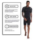 1.5MM/3MM CRSC Neoprene wetsuit Men Split Short Sleeve Shorts Diving Surfing Suit Women's Sun Protection Warm Swimming Suit