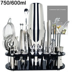 Craft Bar-Quality Cocktails: Premium Boston Shaker Set with Stand