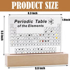Acrylic Elements Periodic Table Mendeleev Safe Periodic Table Figurine Display Science Ornament Room Decoration Desk Accessories