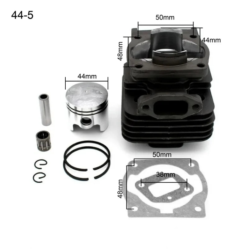Transform Your Brush Cutter: 44mm & 40mm Piston Kit Replacement