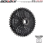 GOLDIX Black MTB Cassete 8/9/10/11/12 Speed 40/42/46/50/50T K7 8/9/10/11/12v Bicycle Freewheel Bicycle Sprocket for Shimano/SRAM