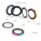 1-3Pcs Removeable AR+AF Camera Lens Ring Glass For IPhone 17 16 Pro Max 17air Metal Lens Protector For 17pro Lens Cover Cap