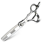 Unique double-sided tooth thinning scissors Japan 440C cutting scissors and thinning scissors
