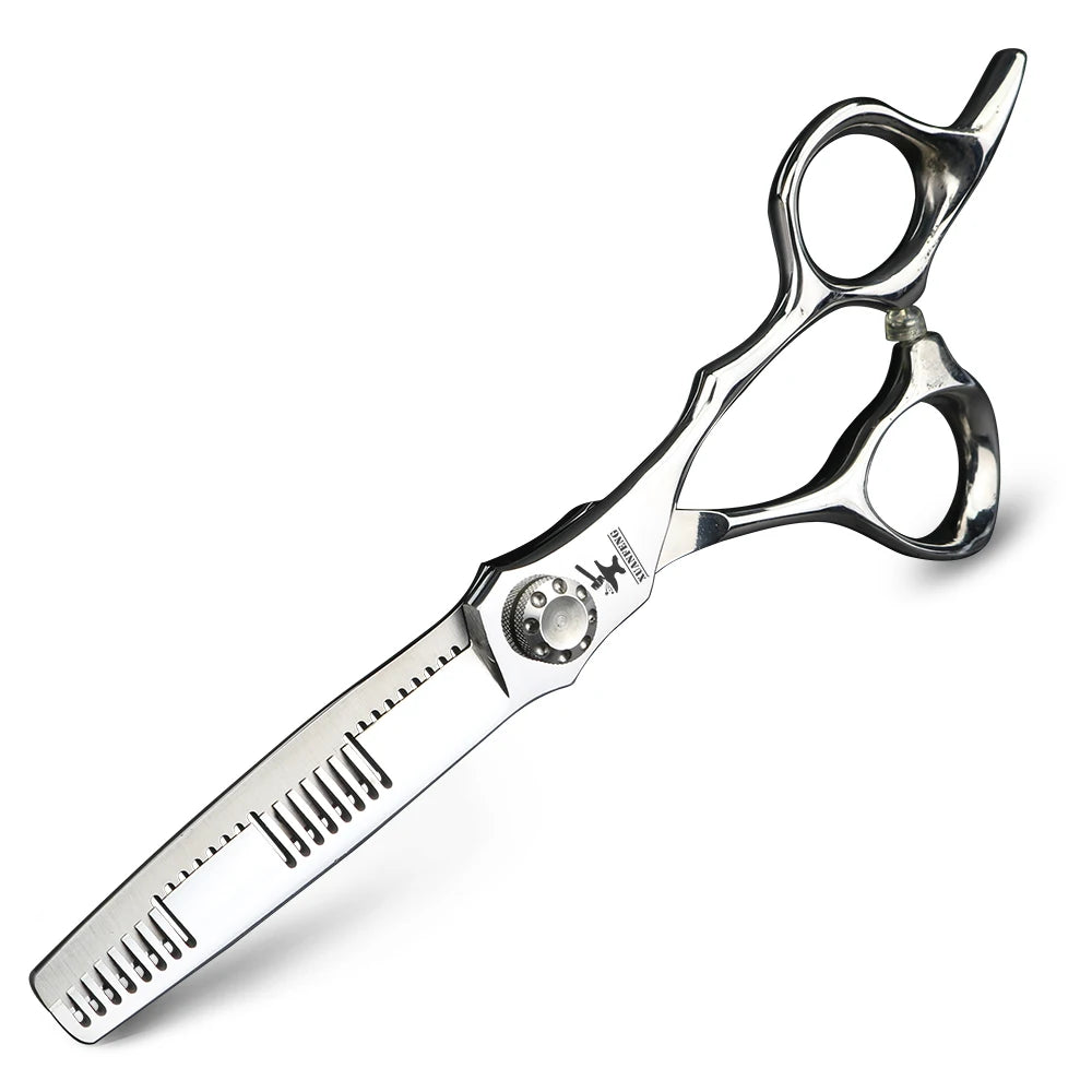 Unique double-sided tooth thinning scissors Japan 440C cutting scissors and thinning scissors