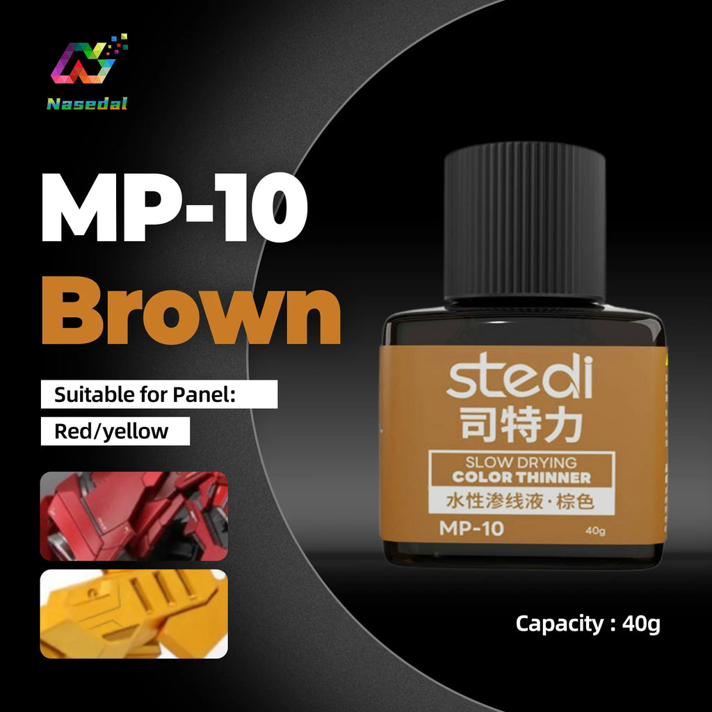 Stedi MP-10~MP-13 40g Weathering Acrylic Paint for Gundam Military Models Hobby Panel Line Painting Tools DIY Crafting Supplies